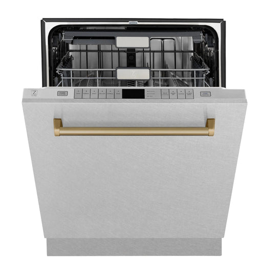 ZLINE 24" Autograph Tall Tub Dishwasher, Bronze, DWMTZ - SN - 24 - CB - Farmhouse Kitchen and Bath