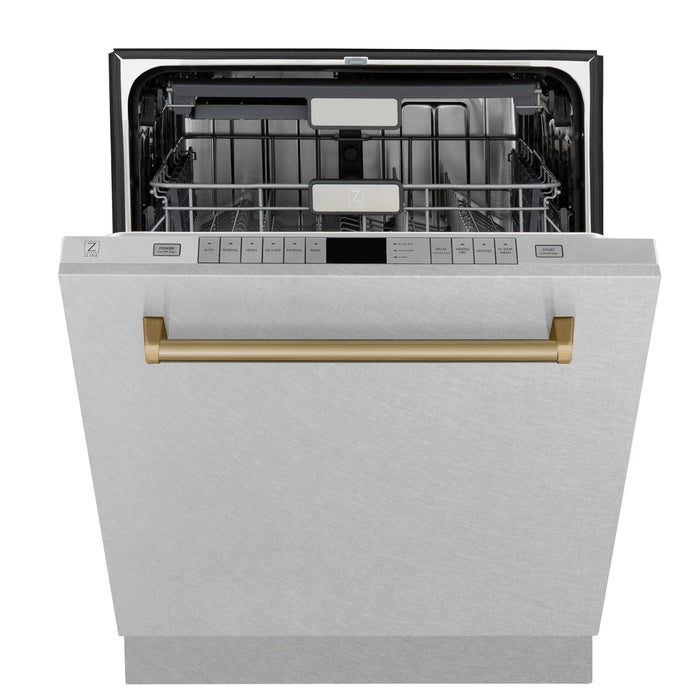 ZLINE 24" Autograph Tall Tub Dishwasher, Bronze, DWMTZ - SN - 24 - CB - Farmhouse Kitchen and Bath