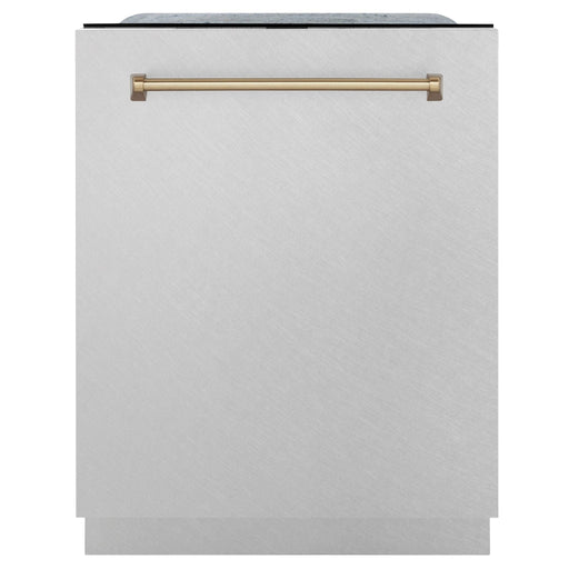 ZLINE 24" Autograph Tall Tub Dishwasher, Bronze, DWMTZ - SN - 24 - CB - Farmhouse Kitchen and Bath