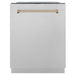 ZLINE 24" Autograph Tall Tub Dishwasher, Bronze, DWMTZ - SN - 24 - CB - Farmhouse Kitchen and Bath