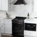 ZLINE 24" Black Stainless, Gas Brass Burner, Electric Range, RAB - BR - 24 - Farmhouse Kitchen and Bath