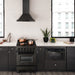 ZLINE 24" Black Stainless, Gas Brass Burner, Electric Range, RAB - BR - 24 - Farmhouse Kitchen and Bath