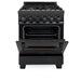 ZLINE 24" Black Stainless, Gas Brass Burner, Electric Range, RAB - BR - 24 - Farmhouse Kitchen and Bath