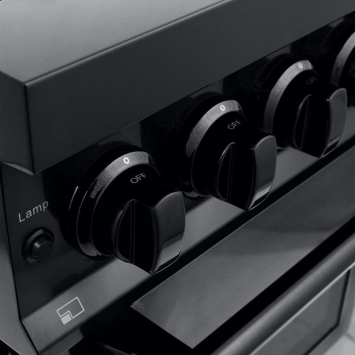 ZLINE 24" Black Stainless, Gas Burner, Electric Oven Range, RAB - 24 - Farmhouse Kitchen and Bath