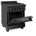 ZLINE 24" Black Stainless, Gas Burner, Electric Oven Range, RAB - 24 - Farmhouse Kitchen and Bath
