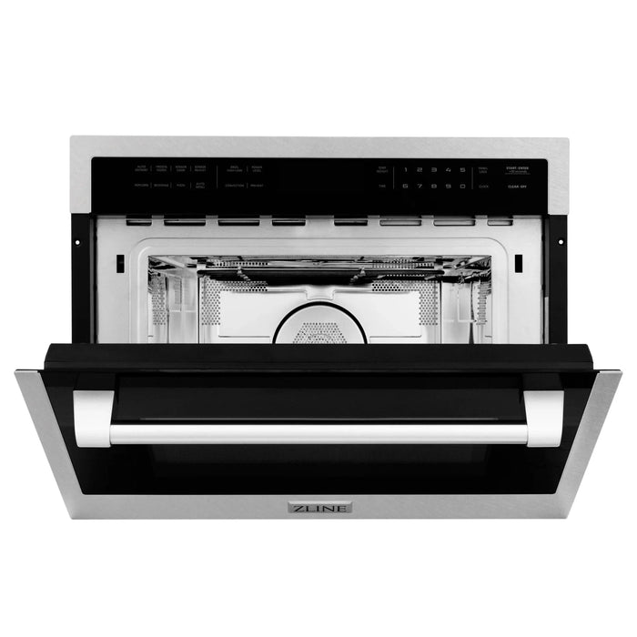 ZLINE 24" Built - in Convection Microwave Oven, DuraSnow, MWO - 24 - SS - Farmhouse Kitchen and Bath