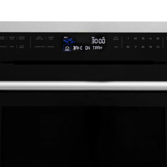 ZLINE 24" Built - in Convection Microwave Oven, DuraSnow, MWO - 24 - SS - Farmhouse Kitchen and Bath