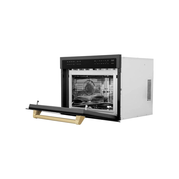 ZLINE 24" Convection Microwave, Black Stainless, Bronze MWOZ - 24 - BS - CB - Farmhouse Kitchen and Bath