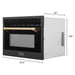 ZLINE 24" Convection Microwave, Black Stainless, Bronze MWOZ - 24 - BS - CB - Farmhouse Kitchen and Bath