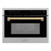 ZLINE 24" Convection Microwave, Stainless Steel, Bronze MWOZ - 24 - CB - Farmhouse Kitchen and Bath