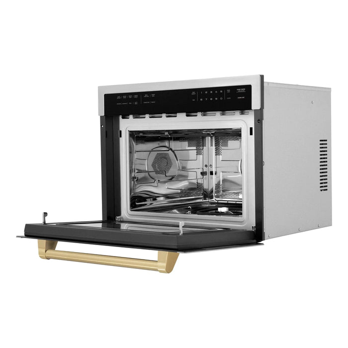 ZLINE 24" Convection Microwave, Stainless Steel, Bronze MWOZ - 24 - CB - Farmhouse Kitchen and Bath