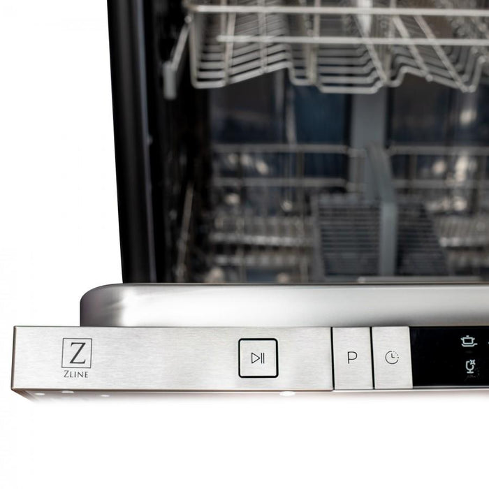 ZLINE 24" Dishwasher Black Matte with Stainless Steel Tub, DW - BLM - H - 24 - Farmhouse Kitchen and Bath
