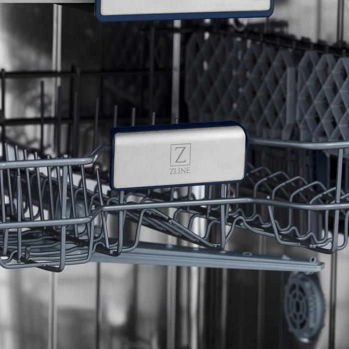 ZLINE 24" Dishwasher, Custom Panel Ready, Stainless Tub, 3rd Rack, DWV - 24 - Farmhouse Kitchen and Bath