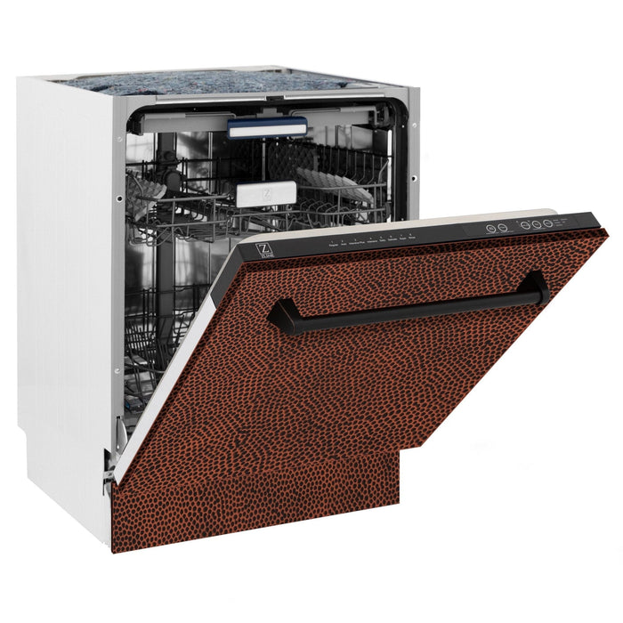 ZLINE 24" Dishwasher, Hammered Copper panel, Stainless Tub, DWV - HH - 24 - Farmhouse Kitchen and Bath