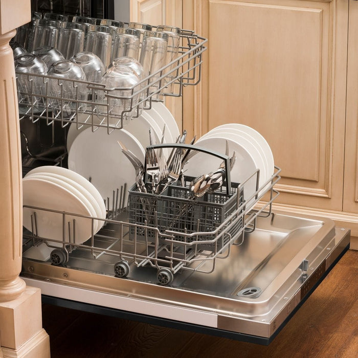 ZLINE 24" Dishwasher In Black Stainless Steel, Stainless Tub, DW - BS - 24 - Farmhouse Kitchen and Bath