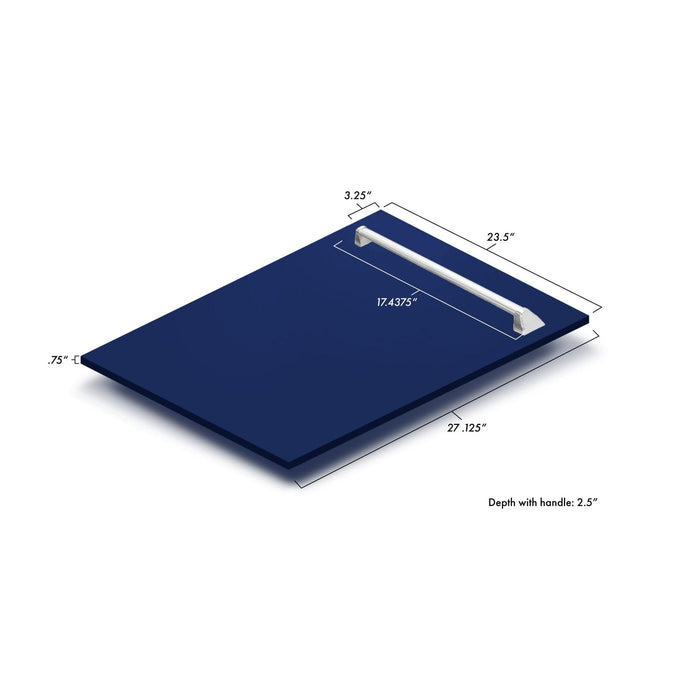 ZLINE 24" Dishwasher in Blue gloss panel, Stainless Tub, DWV - BG - 24 - Farmhouse Kitchen and Bath