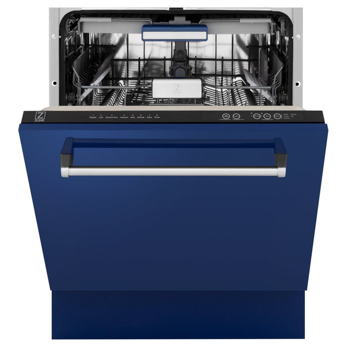 ZLINE 24" Dishwasher in Blue gloss panel, Stainless Tub, DWV - BG - 24 - Farmhouse Kitchen and Bath