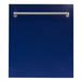 ZLINE 24" Dishwasher in Blue Gloss, Stainless Tub, Traditional Handle, DW - BG - 24 - Farmhouse Kitchen and Bath