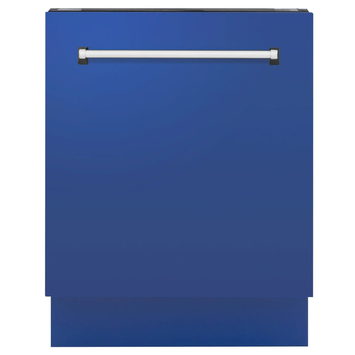 ZLINE 24" Dishwasher in Blue Matte panel, Stainless Tub, DWV - BM - 24 - Farmhouse Kitchen and Bath