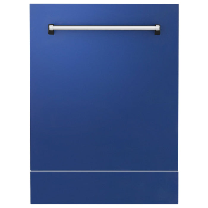 ZLINE 24" Dishwasher in Blue Matte panel, Stainless Tub, DWV - BM - 24 - Farmhouse Kitchen and Bath