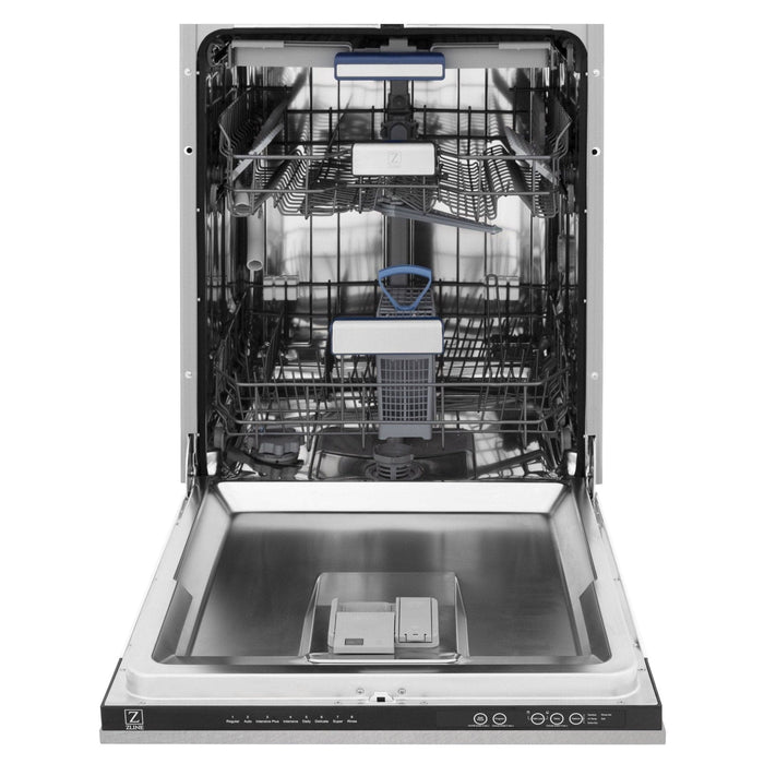 ZLINE 24" Dishwasher in DuraSnow Stainless panel, Stainless Tub, DWV - SN - 24 - Farmhouse Kitchen and Bath