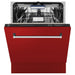 ZLINE 24" Dishwasher in Red Matt panel, Stainless Tub, DWV - RM - 24 - Farmhouse Kitchen and Bath