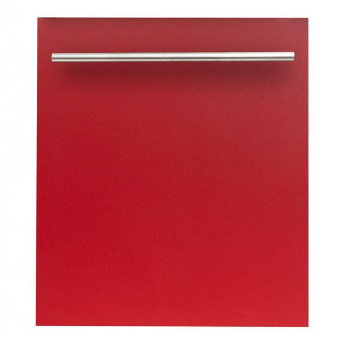 ZLINE 24" Dishwasher in Red Matte, Stainless Steel Tub, DW - RM - H - 24 - Farmhouse Kitchen and Bath