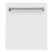 ZLINE 24" Dishwasher in White Matte, Traditional Handle, DW - WM - 24 - Farmhouse Kitchen and Bath