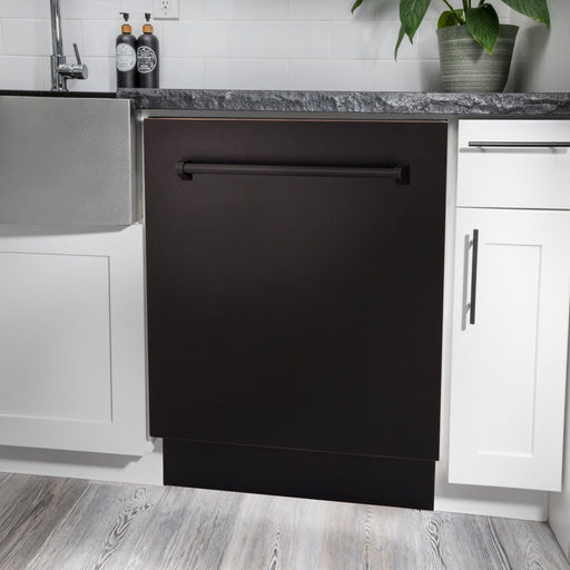 ZLINE 24" Dishwasher, Oil Rubbed Bronze panel, Stainless Tub, DWV - ORB - 24 - Farmhouse Kitchen and Bath