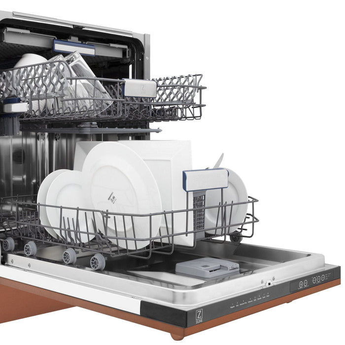 ZLINE 24" Dishwasher with Copper panel, Stainless Tub, DWV - C - 24 - Farmhouse Kitchen and Bath