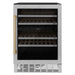 ZLINE 24" Dual Zone 44 - Bottle Wine Cooler in Stainless Steel with Wood Shelf RWV - UD - 24 - Farmhouse Kitchen and Bath
