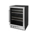 ZLINE 24" Dual Zone 44 - Bottle Wine Cooler in Stainless Steel with Wood Shelf RWV - UD - 24 - Farmhouse Kitchen and Bath