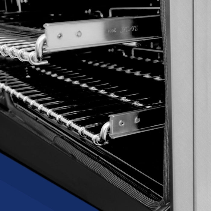 ZLINE 24" Gas On Gas Range In DuraSnow, Stainless Steel, RGS - BG - 24 - Farmhouse Kitchen and Bath