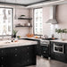 ZLINE 24" Gas Range, DuraSnow, Stainless Steel, Black Door, RGS - BLM - 24 - Farmhouse Kitchen and Bath