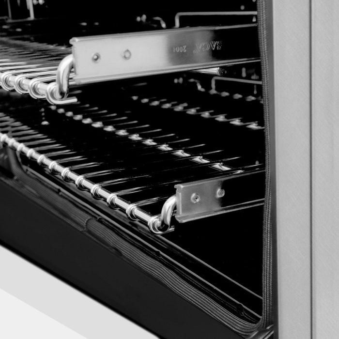 ZLINE 24" Gas Range, DuraSnow Stainless, White Matt Door, RGS - WM - 24 - Farmhouse Kitchen and Bath