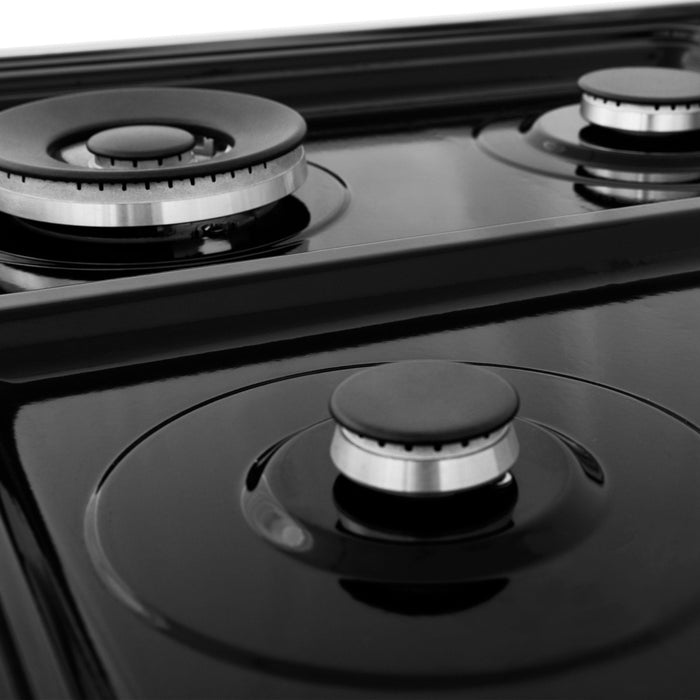 ZLINE 24" Gas Range, DuraSnow Stainless, White Matt Door, RGS - WM - 24 - Farmhouse Kitchen and Bath