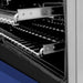 ZLINE 24" Gas Range In DuraSnow, Stainless, Blue Gloss Door, RGS - BM - 24 - Farmhouse Kitchen and Bath