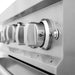 ZLINE 24" Gas Range, Stainless Steel, Black Gloss Door, RG - BLM - 24 - Farmhouse Kitchen and Bath