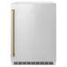 ZLINE 24 in. Touchstone Beverage Fridge, Solid Stainless Door, Champagne Bronze Handle RBSOZ - ST - 24 - CB - Farmhouse Kitchen and Bath