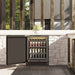ZLINE 24 in. Touchstone Beverage Fridge, Solid Stainless Door, Champagne Bronze Handle RBSOZ - ST - 24 - CB - Farmhouse Kitchen and Bath