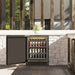 ZLINE 24 in. Touchstone Beverage Fridge, Solid Stainless Door, Polished Gold Handle RBSOZ - ST - 24 - G - Farmhouse Kitchen and Bath