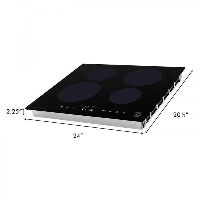 ZLINE 24" Induction Cooktop with 4 burners, RCIND - 24 - Farmhouse Kitchen and Bath