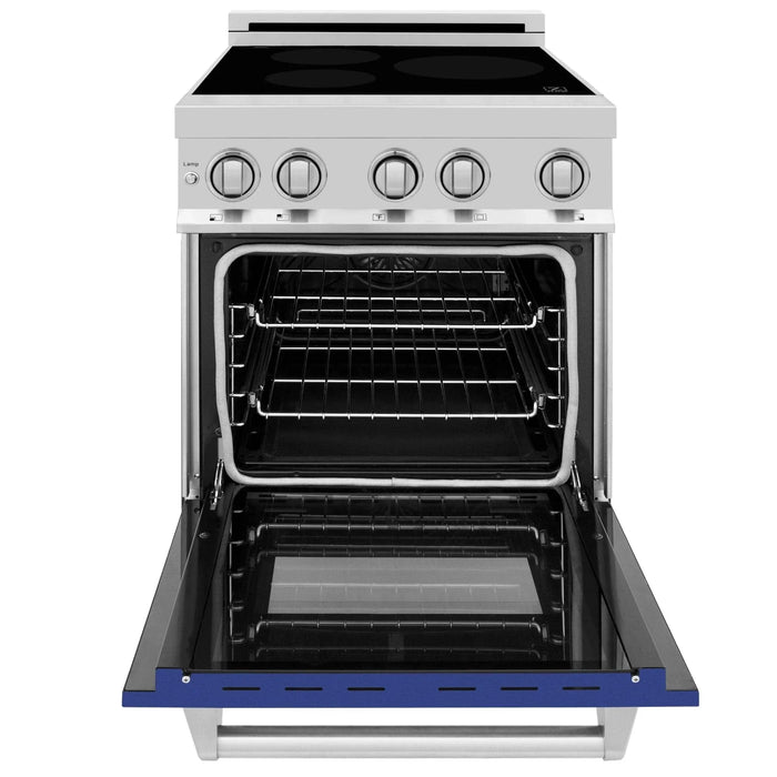 ZLINE 24" Induction Range with a 3 Element Stove and Electric Oven in Stainless Steel RAIND - BM - 24 - Farmhouse Kitchen and Bath
