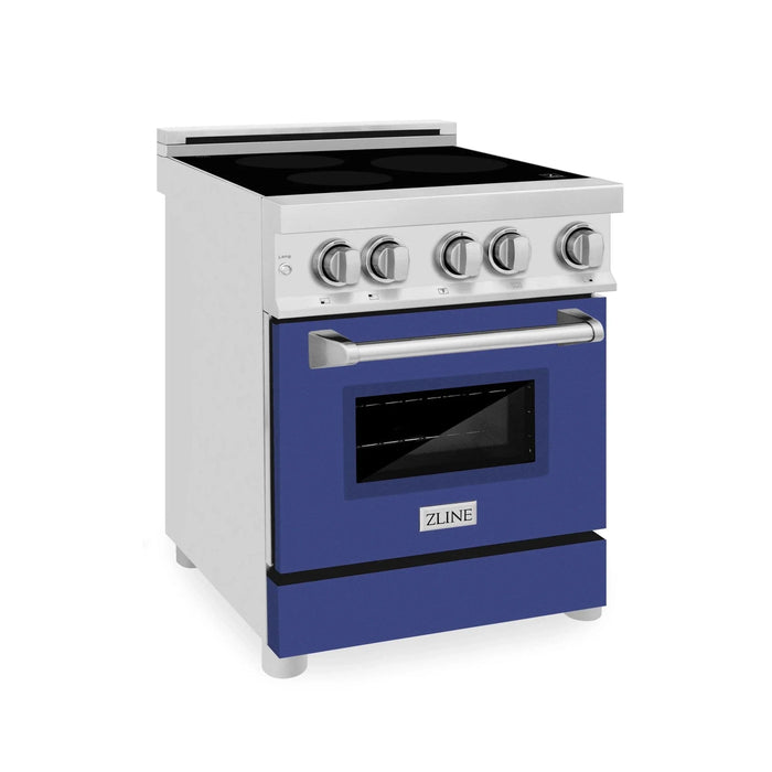 ZLINE 24" Induction Range with a 3 Element Stove and Electric Oven in Stainless Steel RAIND - BM - 24 - Farmhouse Kitchen and Bath