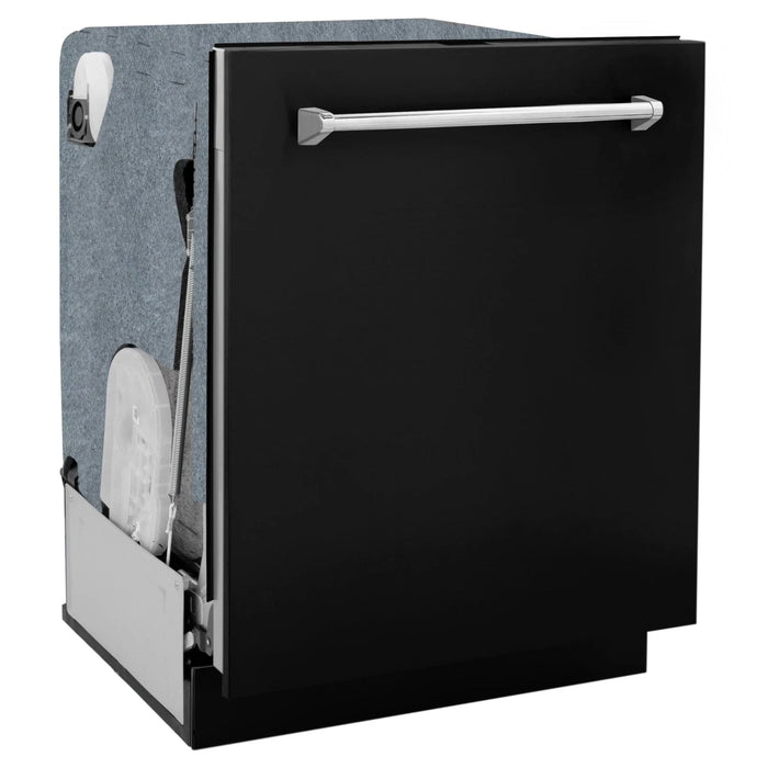 ZLINE 24" Monument, 3rd Rack, Dishwasher, Black Door, DWMT - BLM - 24 - Farmhouse Kitchen and Bath
