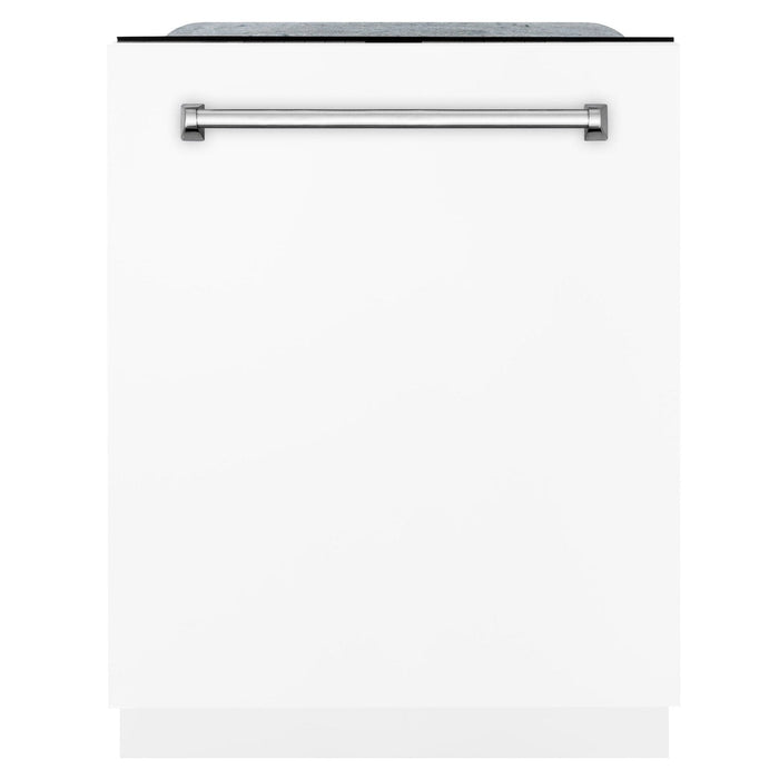 ZLINE 24" Monument, 3rd Rack Dishwasher, White Door, DWMT - WM - 24 - Farmhouse Kitchen and Bath