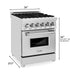 ZLINE 24" Professional Dual Fuel Range In Stainless Steel, RA24 - Farmhouse Kitchen and Bath