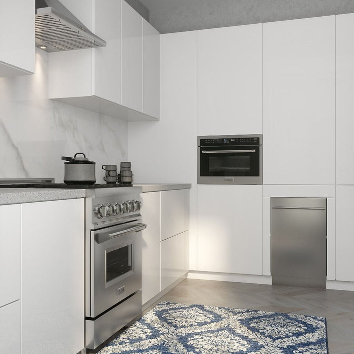 ZLINE 24" Professional Dual Fuel Range In Stainless Steel, RA24 - Farmhouse Kitchen and Bath