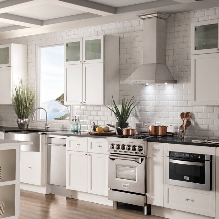 ZLINE 24" Professional Dual Fuel Range In Stainless Steel, RA24 - Farmhouse Kitchen and Bath
