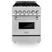 ZLINE 24" Professional Dual Fuel Range In Stainless Steel, RA24 - Farmhouse Kitchen and Bath